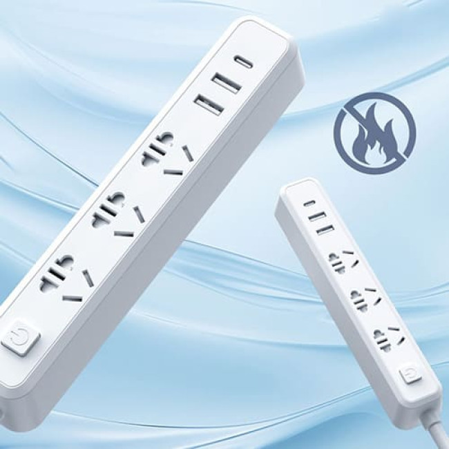 Удлинитель Lydsto YY-YCXCZ01-W03 (3 розетки + 3 USB) Белый 