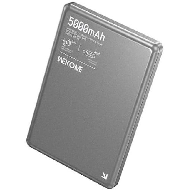 Внешний аккумулятор Wekome WP-68 5000 mAh Серебристый