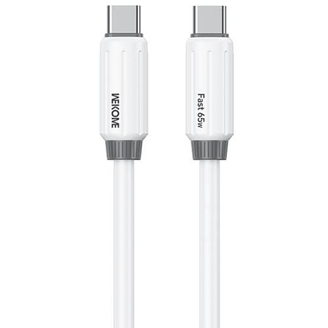 USB кабель Wekome WDC-28 Type-C 65W длина 1 метр Белый