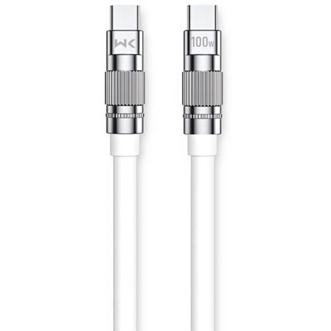 USB кабель Wekome WDC-188 Type-C 100W длина 1 метр Белый
