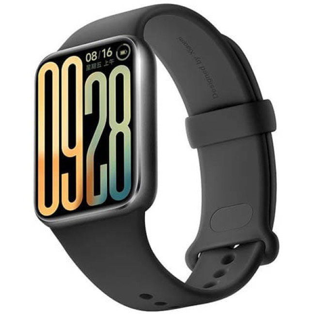 Фитнес-браслет Xiaomi Smart Band 9 Pro M2401B1 (Международная версия) Серый, с черным силиконовым ремешком