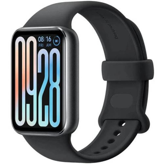 Фитнес-браслет Xiaomi Smart Band 9 Pro M2401B1 (Международная версия) Серый, с черным силиконовым ремешком