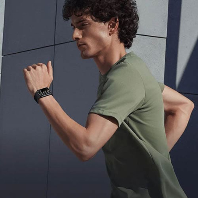 Фитнес-браслет Xiaomi Smart Band 9 Pro M2401B1 (Международная версия) Серый, с черным силиконовым ремешком