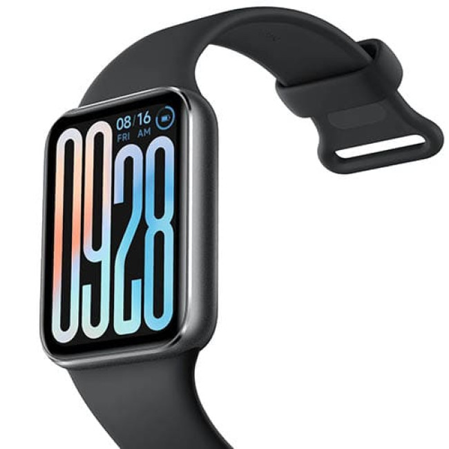 Фитнес-браслет Xiaomi Smart Band 9 Pro M2401B1 (Международная версия) Серый, с черным силиконовым ремешком