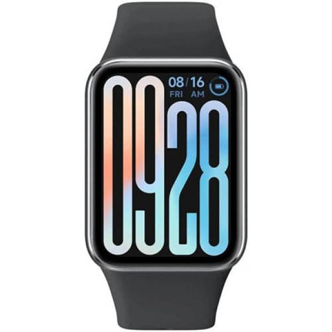 Фитнес-браслет Xiaomi Smart Band 9 Pro M2401B1 (Международная версия) Серый, с черным силиконовым ремешком