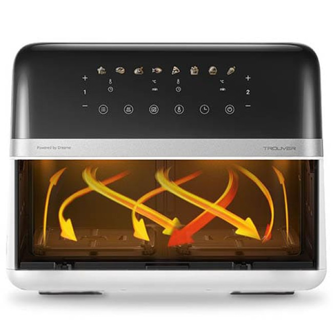 Аэрогриль (аэрофритюрница) Trouver Air Fryer FD20 Pro AF-5518ATB Белый Аэрогриль (аэрофритюрница) Trouver Air Fryer FD20 Pro AF-5518ATB Белый