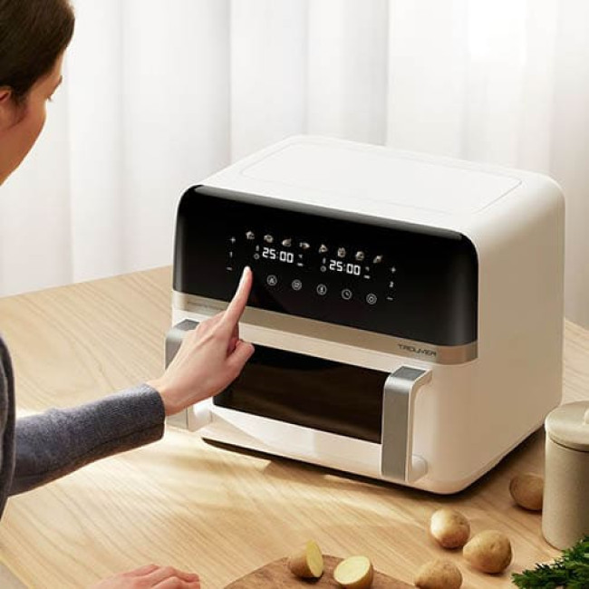 Аэрогриль (аэрофритюрница) Trouver Air Fryer FD20 Pro AF-5518ATB Белый Аэрогриль (аэрофритюрница) Trouver Air Fryer FD20 Pro AF-5518ATB Белый