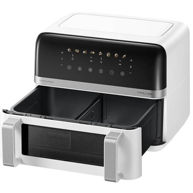 Аэрогриль (аэрофритюрница) Trouver Air Fryer FD20 Pro AF-5518ATB Белый Аэрогриль (аэрофритюрница) Trouver Air Fryer FD20 Pro AF-5518ATB Белый