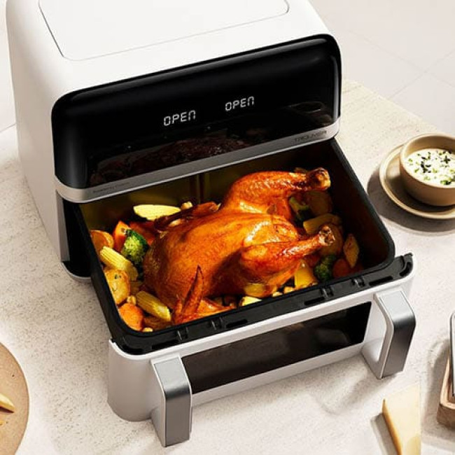 Аэрогриль (аэрофритюрница) Trouver Air Fryer FD20 Pro AF-5518ATB Белый Аэрогриль (аэрофритюрница) Trouver Air Fryer FD20 Pro AF-5518ATB Белый