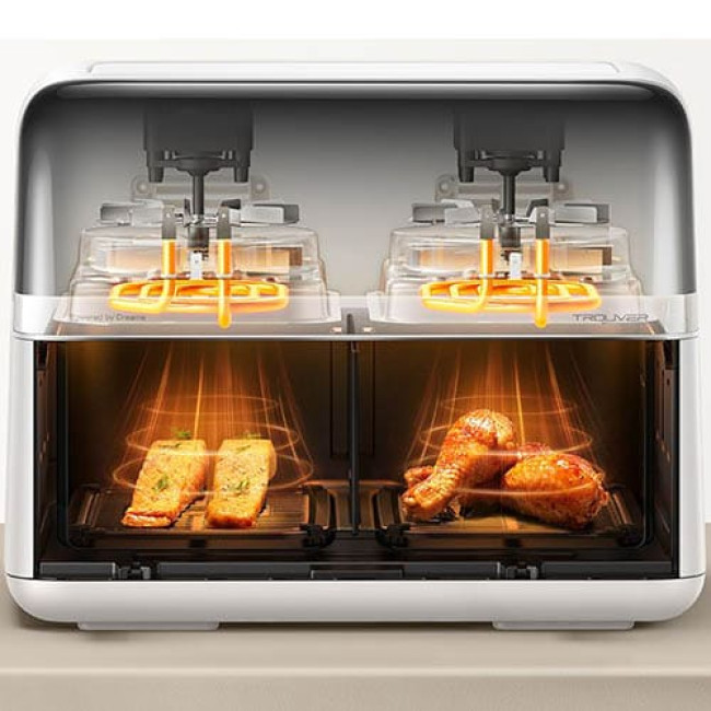 Аэрогриль (аэрофритюрница) Trouver Air Fryer FD20 Pro AF-5518ATB Белый Аэрогриль (аэрофритюрница) Trouver Air Fryer FD20 Pro AF-5518ATB Белый