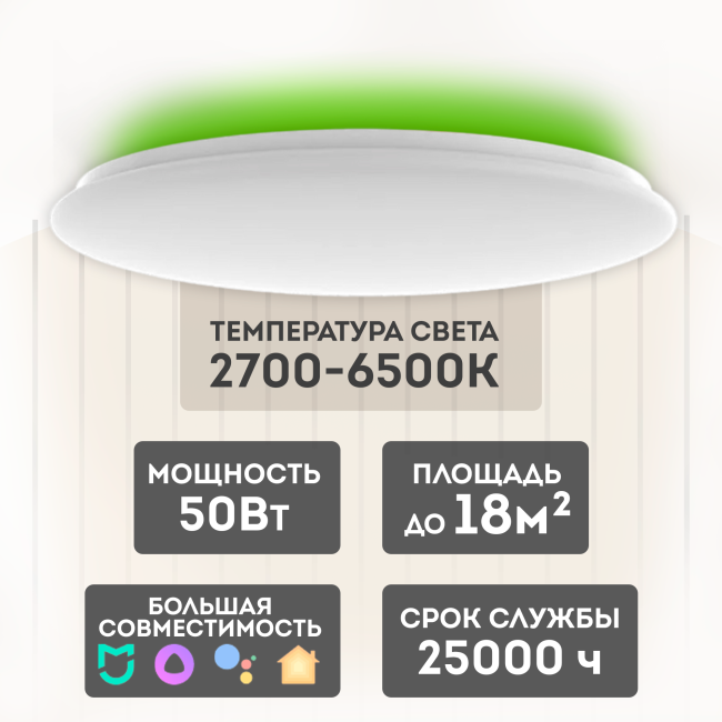 Потолочная лампа Yeelight Arwen Ceiling Light 450C-495mm (YLXD013-B) Потолочная лампа Yeelight Arwen Ceiling Light 450C-495mm (YLXD013-B)