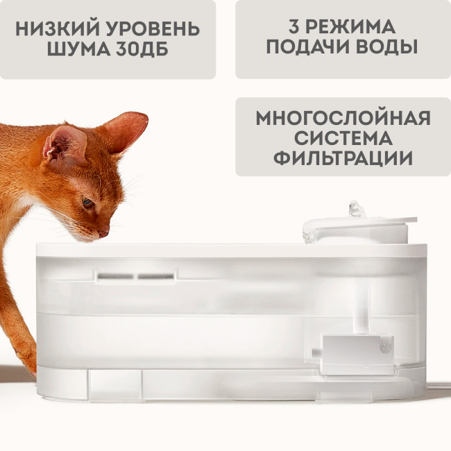 Поилка-фонтан для животных Trouver WF10 Pro Поилка-фонтан для животных Trouver WF10 Pro
