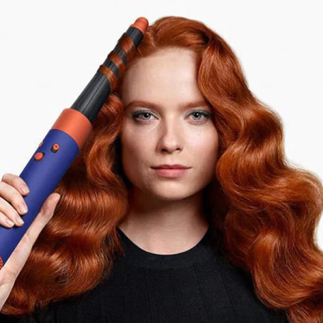 Фен-стайлер Dyson Airwrap Complete Long HS08 i.d. (с переходником на евровилку) Синие румяна/топаз