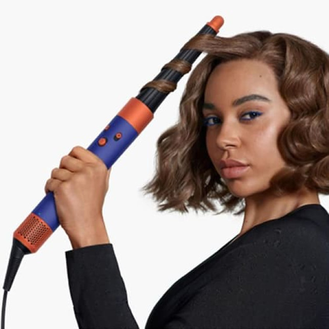 Фен-стайлер Dyson Airwrap Complete Long HS08 i.d. (с переходником на евровилку) Синие румяна/топаз