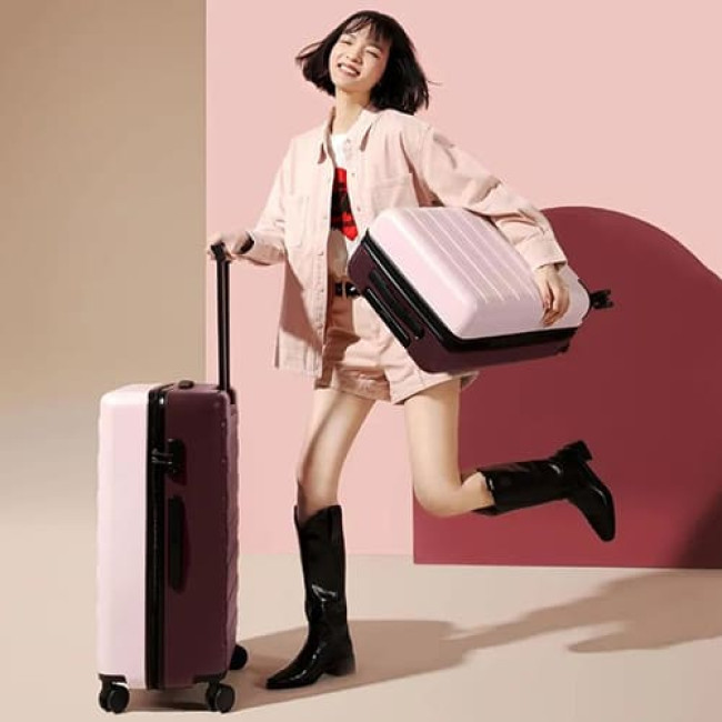 Чемодан Ninetygo Rhine Luggage 24'' Розовый/Красный Чемодан Ninetygo Rhine Luggage 24'' Розовый/Красный