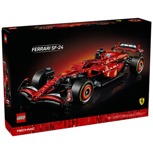 Конструктор LEGO Technic 42207 Гоночная машина Ferrari SF-24 Конструктор LEGO Technic 42207 Гоночная машина Ferrari SF-24