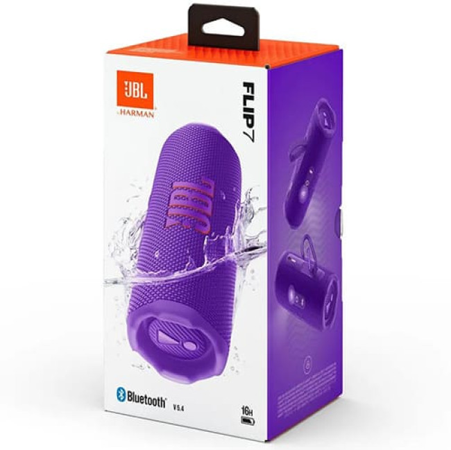 Беспроводная колонка JBL Flip 7 Фиолетовый Беспроводная колонка JBL Flip 7 Фиолетовый