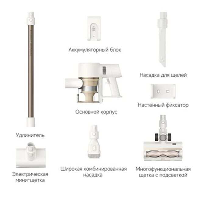 Пылесос Dreame Cordless Vacuum Cleaner R10s (Международная версия) Белый Пылесос Dreame Cordless Vacuum Cleaner R10s (Международная версия) Белый