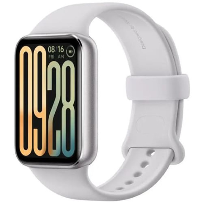 Фитнес-браслет Xiaomi Smart Band 9 Pro M2401B1 (Международная версия) Серебристый, с белым силиконовым ремешком Фитнес-браслет Xiaomi Smart Band 9 Pro M2401B1 (Международная версия) Серебристый, с белым силиконовым ремешком