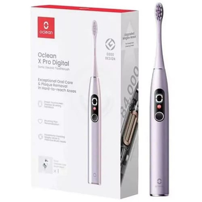 Электрическая зубная щетка Oclean X Pro Digital Фиолетовый Электрическая зубная щетка Oclean X Pro Digital Фиолетовый