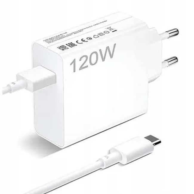 Зарядное устройство Xiaomi 120W HyperCharge Combo MDY-14-EE (Международная версия) Белый Зарядное устройство Xiaomi 120W HyperCharge Combo MDY-14-EE (Международная версия) Белый