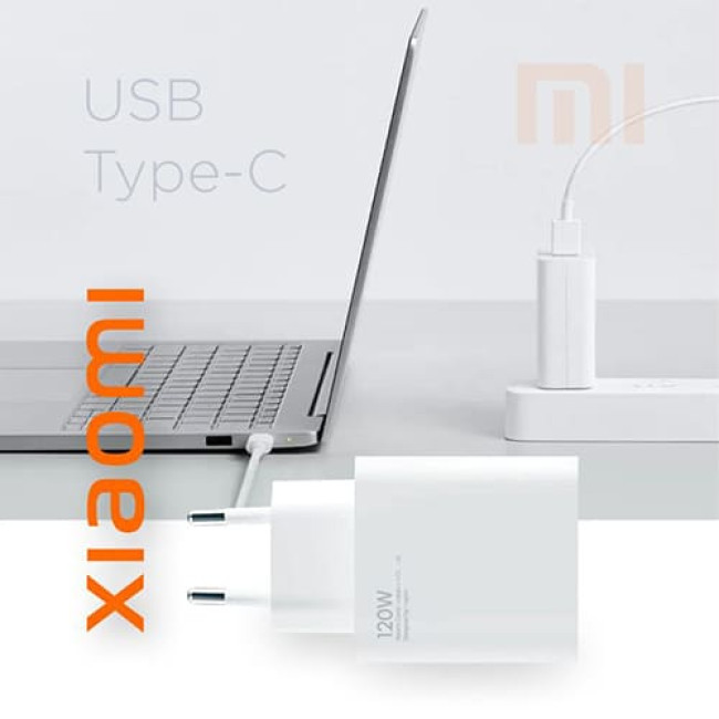 Зарядное устройство Xiaomi 120W HyperCharge Combo MDY-14-EE (Международная версия) Белый Зарядное устройство Xiaomi 120W HyperCharge Combo MDY-14-EE (Международная версия) Белый