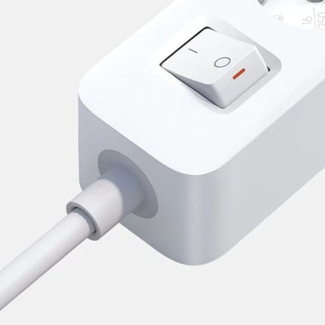 Сетевой фильтр Xiaomi 20W Power Strip 2C1A XMCXB01EU Европейская версия Белый
