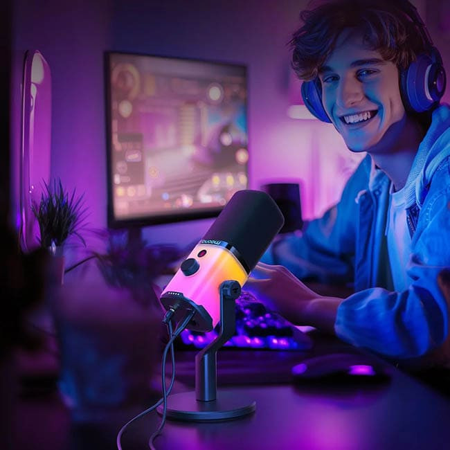 Микрофон Maono PD100X RGB Черный Микрофон Maono PD100X RGB Черный