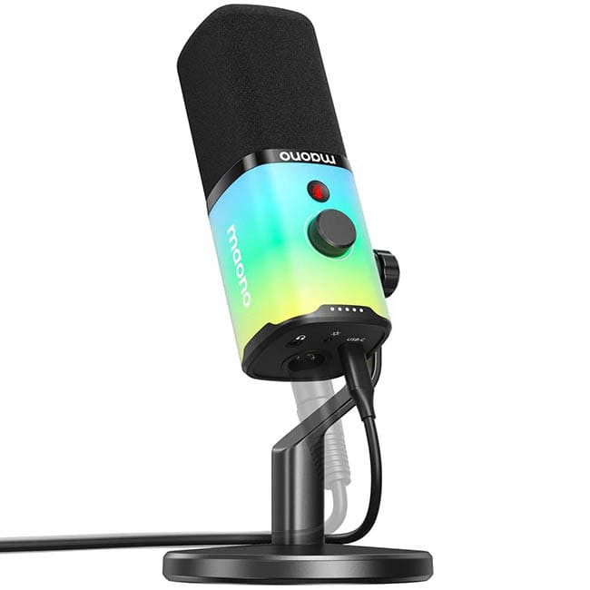 Микрофон Maono PD100X RGB Черный Микрофон Maono PD100X RGB Черный