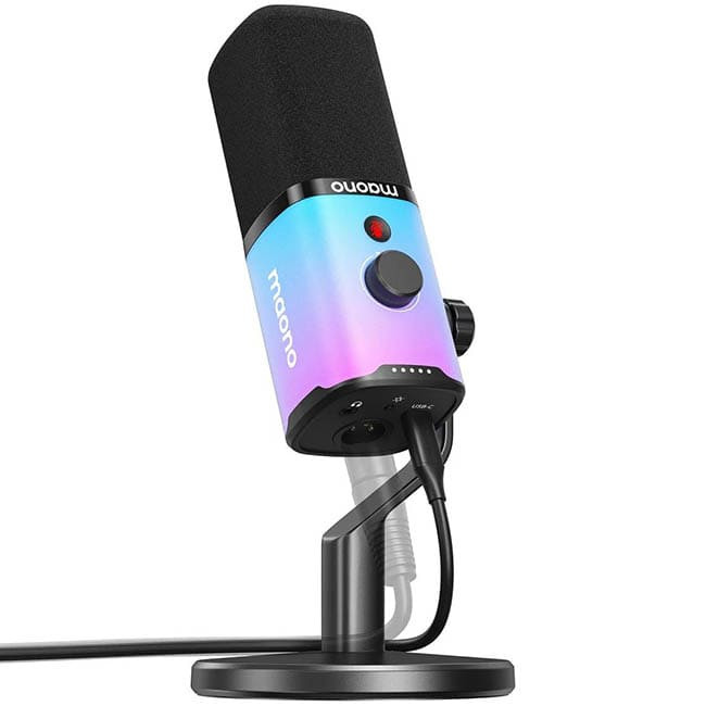 Микрофон Maono PD100X RGB Черный Микрофон Maono PD100X RGB Черный
