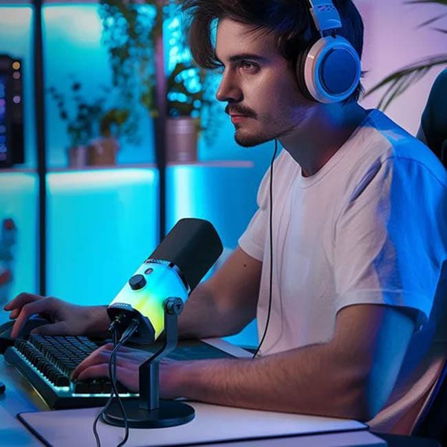 Микрофон Maono PD100X RGB Черный Микрофон Maono PD100X RGB Черный