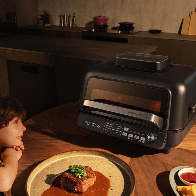 Аэрогриль (Аэрофритюрница) Trouver Indoor Air fry grill IG20 Pro (Международная версия) Черный