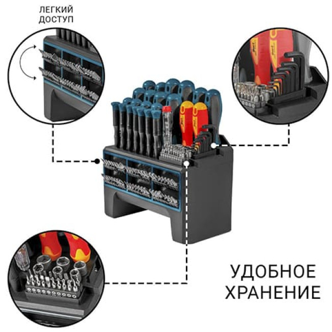 Набор отверток Bort BTK-114 (114 предметов) Набор отверток Bort BTK-114 (114 предметов)