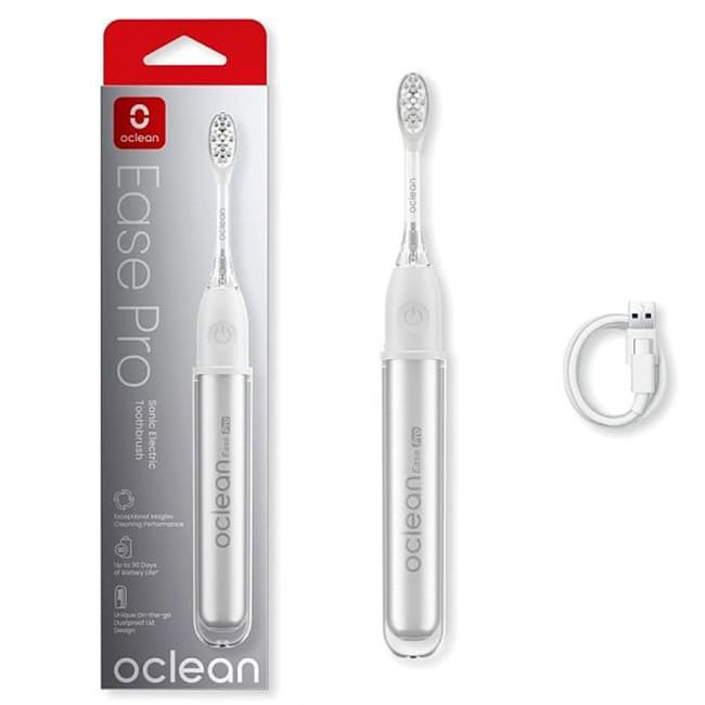 Электрическая зубная щетка Oclean Ease Pro Серебристый (Международная версия) Электрическая зубная щетка Oclean Ease Pro Серебристый (Международная версия)