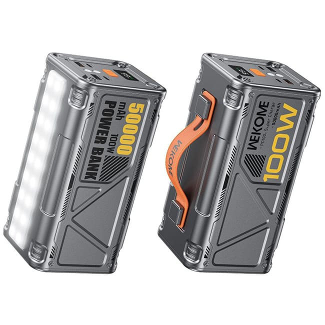 Внешний аккумулятор Wekome WP-08 50000 mAh 100W Серый Внешний аккумулятор Wekome WP-08 50000 mAh 100W Серый