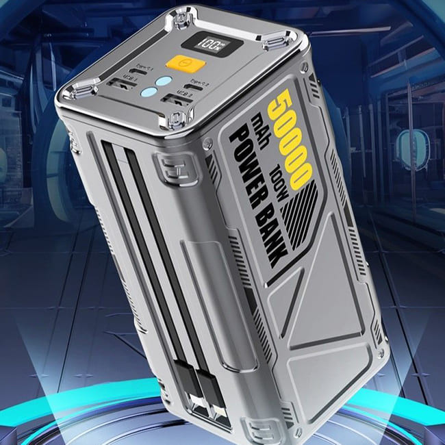 Внешний аккумулятор Wekome WP-08 50000 mAh 100W Серый Внешний аккумулятор Wekome WP-08 50000 mAh 100W Серый
