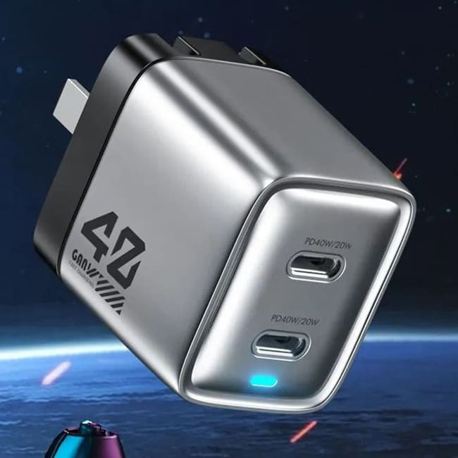 Зарядное устройство Wekome GaN 40W (C+C) WP-U02 Зарядное устройство Wekome GaN 40W (C+C) WP-U02