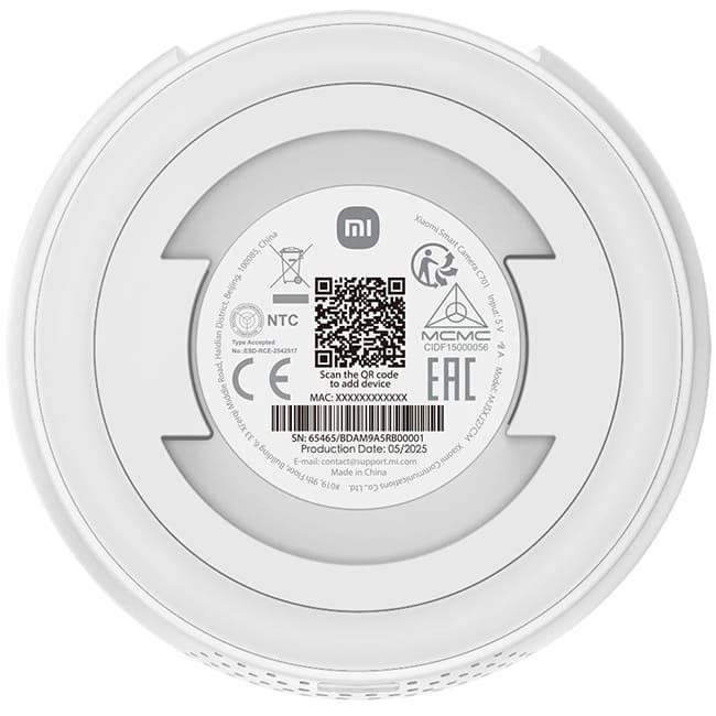 IP-камера Xiaomi Smart Camera C701 BHR07X7EU (Международная версия)