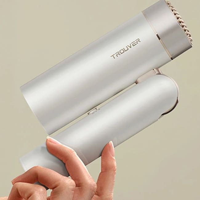 Фен Trouver Flip 10 Белый/Золотистый