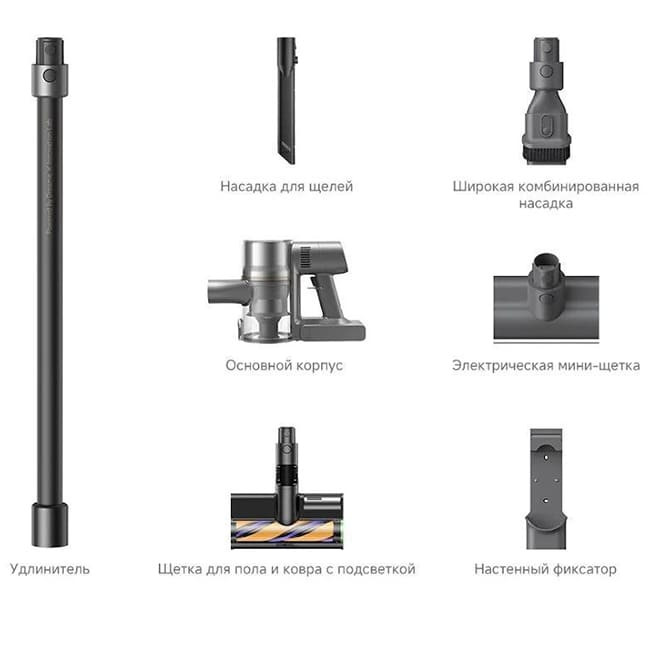 Пылесос Dreame Cordless Vacuum Cleaner R20 Essential VZV30A (Международная версия) Серый