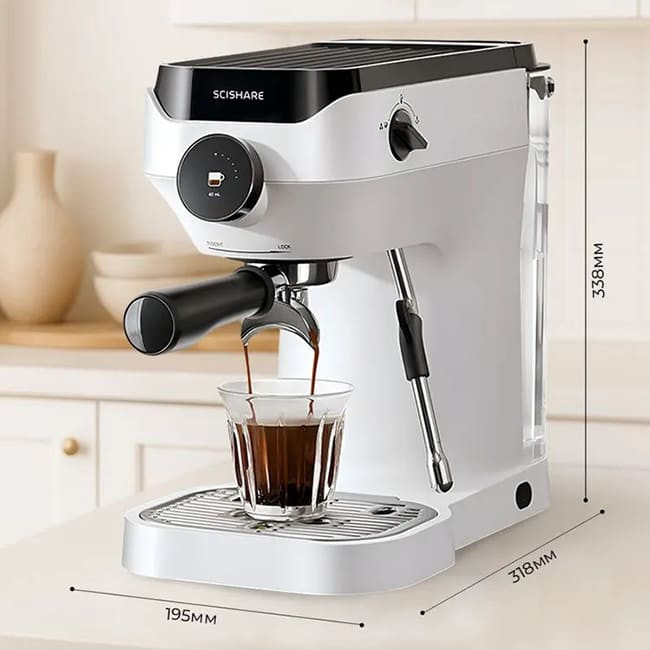 Рожковая кофемашина Scishare Scishare S1181 (европейская вилка)