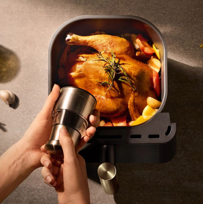 Аэрогриль (аэрофритюрница) Trouver Air Fryer Metalish AF10 Pro 4L (Международная версия) Черный