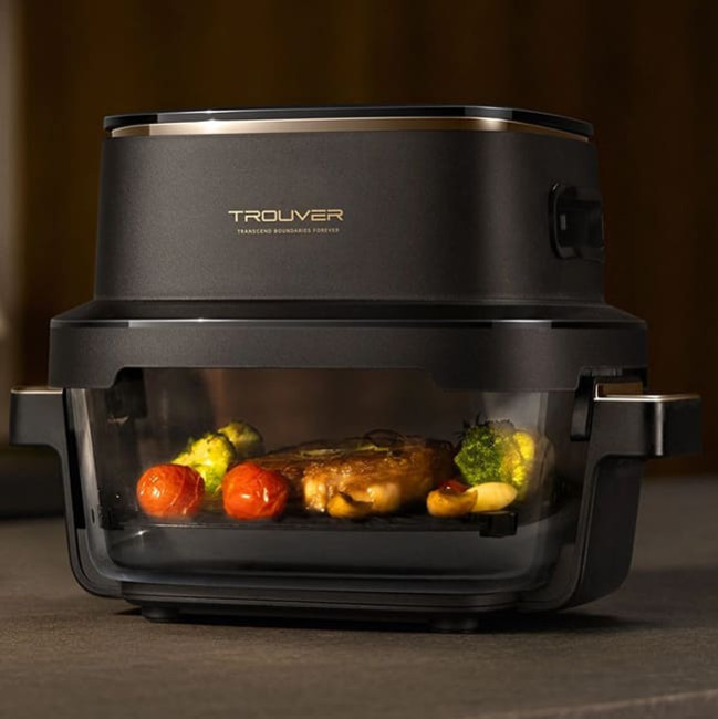 Аэрогриль (аэрофритюрница) Trouver Air Fryer Metalish AF20 Pro 4+2.5L (Международная версия) Черный