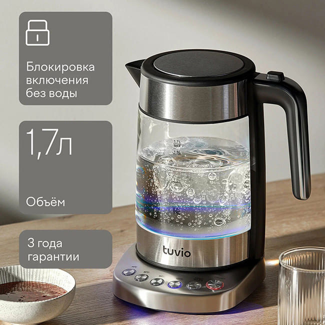 Чайник Tuvio TUK217H1 Серебристый