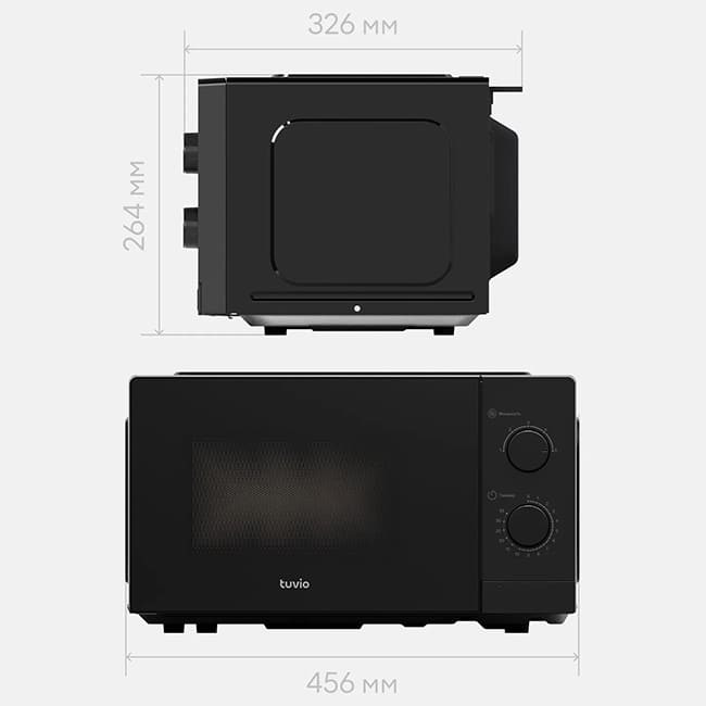 Микроволновая печь Tuvio MW01BB Черный