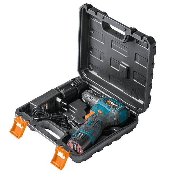 Аккумуляторная дрель-шуруповерт Bort BAB-16-BLK 93414868 (два АКБ, кейс)