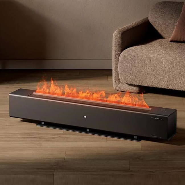 Конвектор Xiaomi Mijia Baseboard Electric Heater Graphene Heating Simulated Flame Edition 2200W TJXDNQ06ZM (с переходником на евровилку)