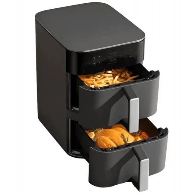 Аэрогриль (аэрофритюрница) Xiaomi Smart Double Stack Air Fryer 12L MAF-DS1201 (BHR0883EU) Международная версия Черный