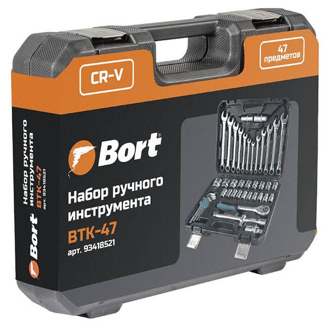 Универсальный набор инструментов Bort BTK-47 (47 предметов)