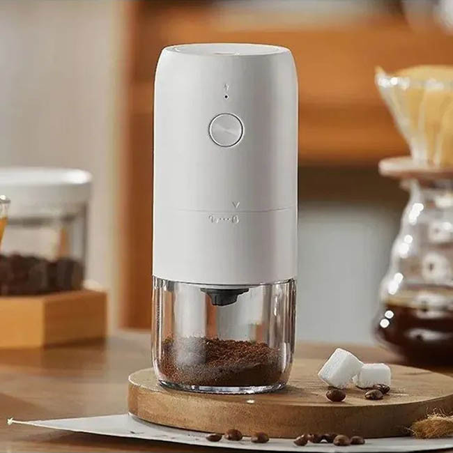 Аккумуляторная кофемолка Circle Joy Electric Coffee Grinder KMDJ-2A Белый